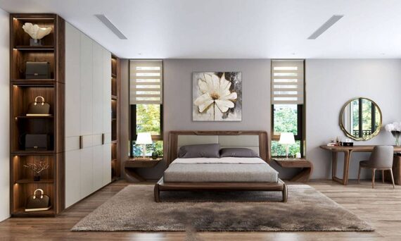 WOODEN BEDROOM