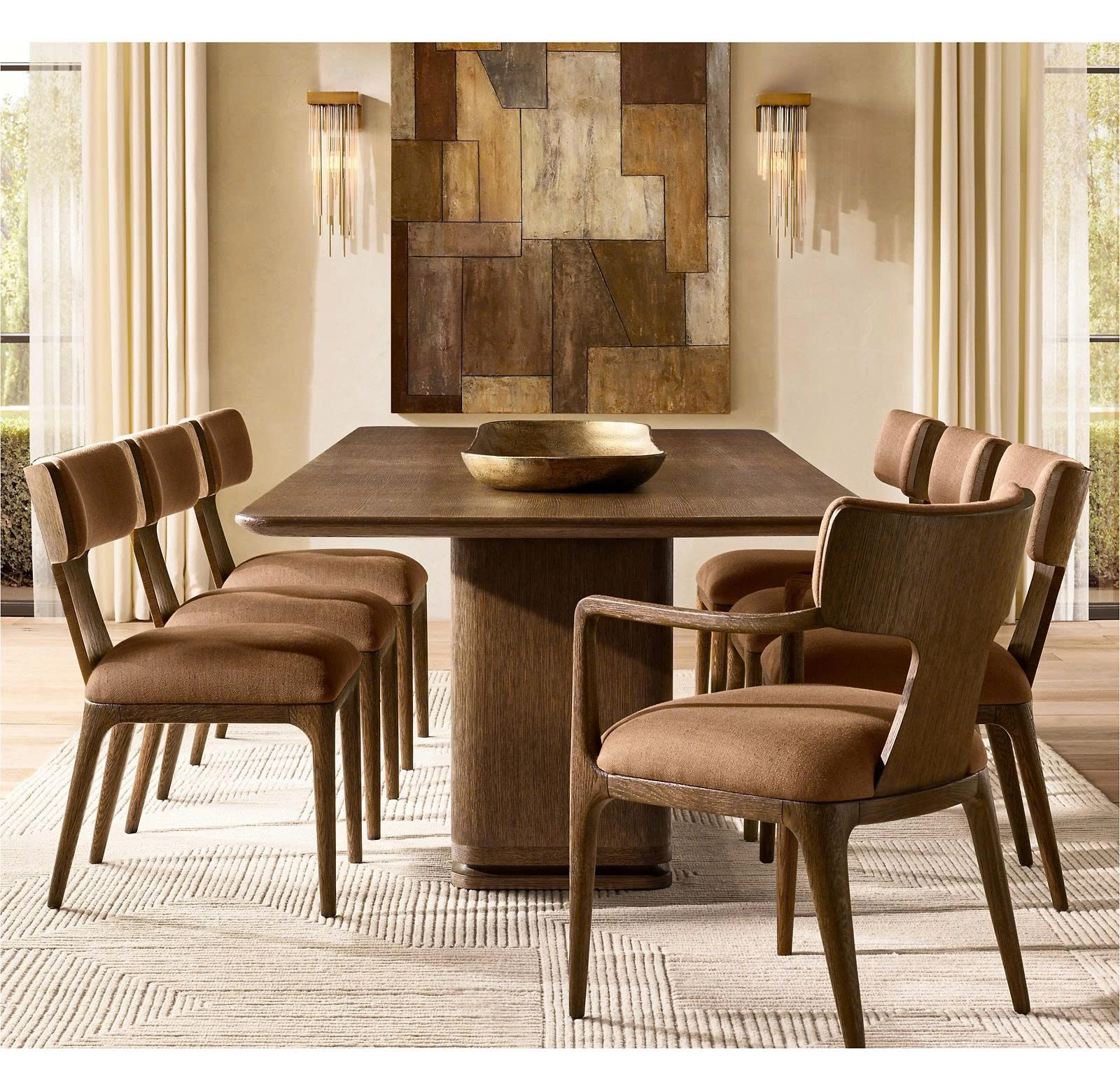 Ligné Leather Dining  & Table Ligné